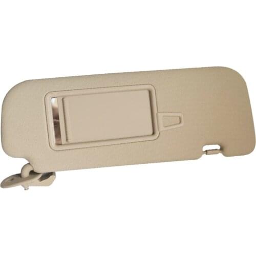 Beige Car Front Right Passenger Side Sun Visor Sunshade Makeup Mirror Fit For Hyundai Elantra MD 2011 2012 2013 2014 2015