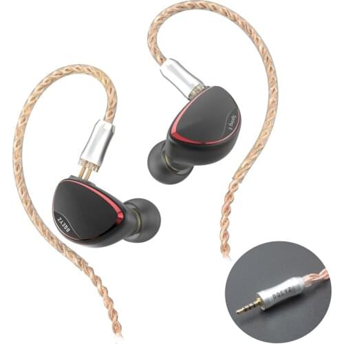 BQEYZ Spring 2 In Ear Earphones Triple Hybrid BA Dynamic Driver Piezoelectric IEM HiFi Monitor Stereo Sports Earbud
