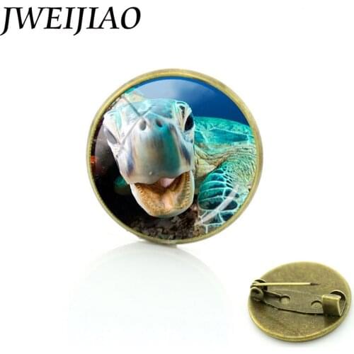 JWEIJIAO The Second Season "The Bule Planet"Ocean Living Thing Brooches Blue Whale Brooch Pins Sea Turtle Fish Jewelry Pins OC31
