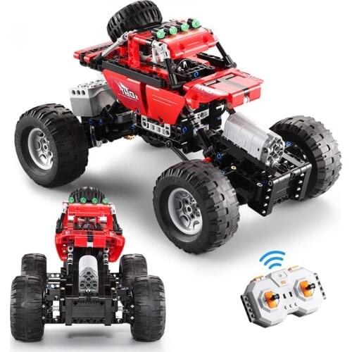 Kids Blocks City Off-Road Racing Building Blocks Technic RC All Terrain Off-Road Climbing Trucks Car Bricks Toys For Boys