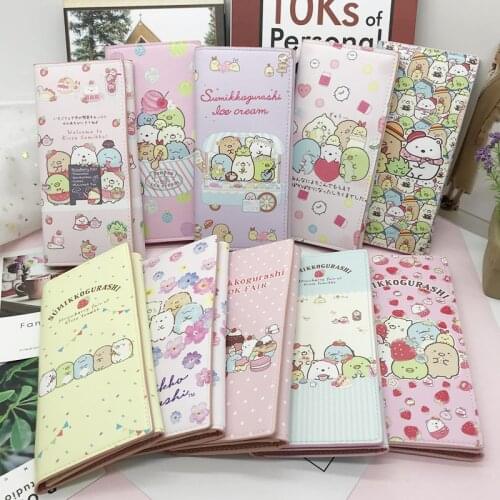 Cartoon Sumikko Gurashi Fashion Anime PU Leather Long Style Wallet Women Men Cute Creative Card Holder Casual Coin Purse Clutch