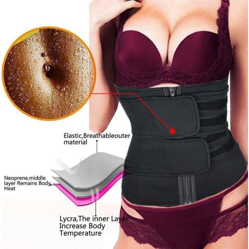 Steel Boned Waist Corset Trainer Sauna Sweat Sport Girdle Cintas Modeladora Women Weight Loss Lumbar Shaper Workout Trimmer Belt