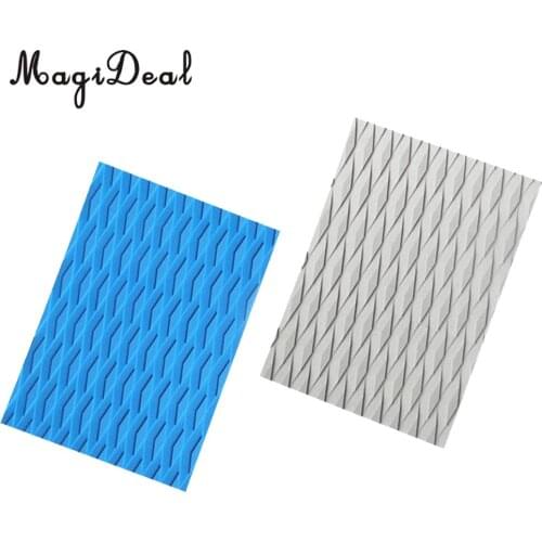 Lightweight Anti-slip Surfboard Skimboard Kiteboard Stand Up Paddleboard Traction Pad Tail Pad Deck Grip Mat Sheet Trimmable DIY