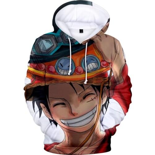 Fashion 3D One Piece Anime Hoodies Men pullovers Women Hooded Casual Long Sleeve 3D Print One Piece 3D Hoodies Mens Sweatshirts