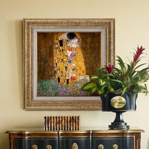 Krims kiss frog wall of modern European painting entrance wall hanging painting murals living room decorative painting