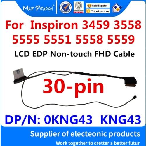New LCD cable Non-touch FHD HD LCD video EDP FHD cable For Dell Inspiron 3459 3558 5555 5551 5558 5559 KNG43 0KNG43 DC020025K00