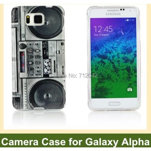 OEEKOI Vintage Radio Print Soft TPU Gel Case for Samsung Galaxy Alpha G850 Free Ship