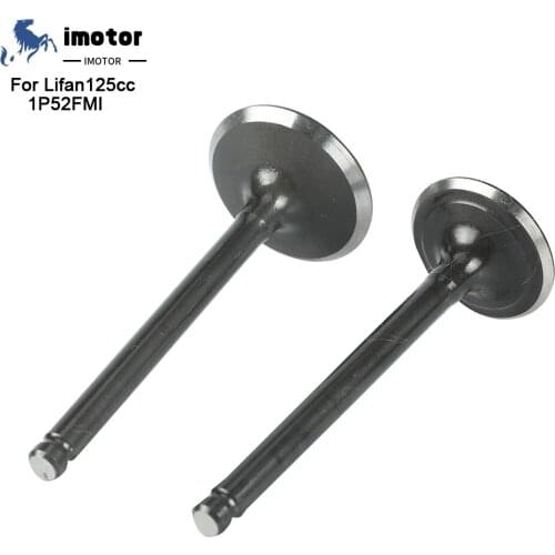 A Pair 52.4mm Bore Motorcycle Intake Valves Pair For Lifan 125cc Horizontal Engines Dirt Pit Bike Monkey Bike Atv Quad Go Kart