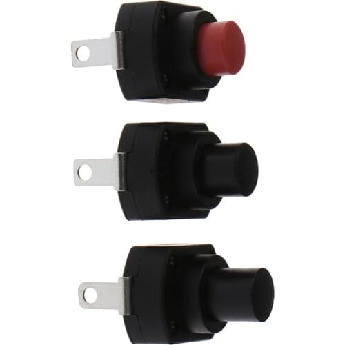 5pcs/lot UPS Switch Flashlight Self Locking Switch Push Button Micro Power Switch 10A Height 13.5/15.5/18.5mm