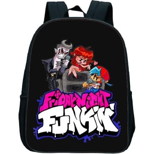 Friday Night Funkin Personalized Toddler Child Backpack Nylon Children School Bags Boys Girls Kindergarten Backpack Kids Bookbag