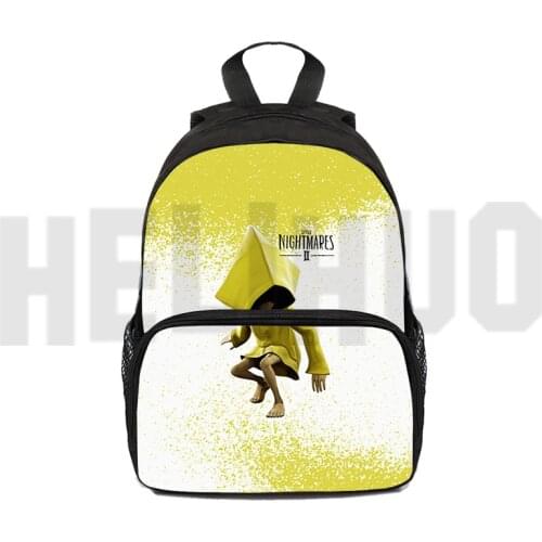12/16 Inch Bag Kids Kindergarten Little Nightmares 2 Knapsack Backpack Children Anime Cartoon Mini Rucksack 3D Toddler Schoolbag