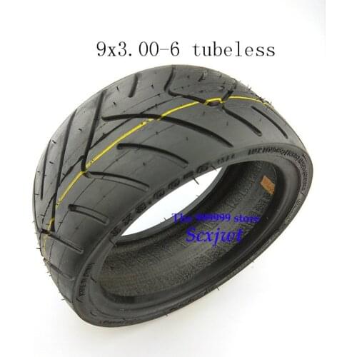 High quality 9X3.00-6 tubeless tire vacuum tire electric scooter torque car wear resistant 9*3.00-6 tyre