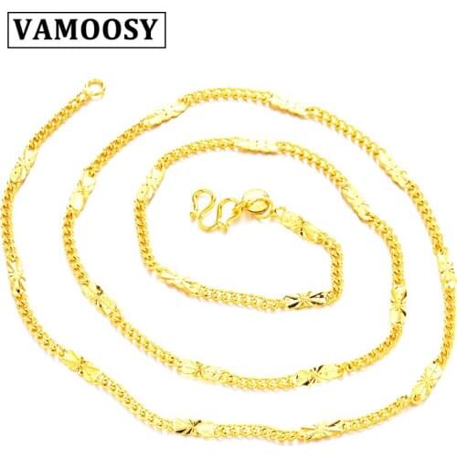 VAMOOSY 45cm Fashion BOHO Chain New Hot Sequins Short Necklace Steampunk Tattoo Chain Clavicle Chain Necklace Women Jewelry
