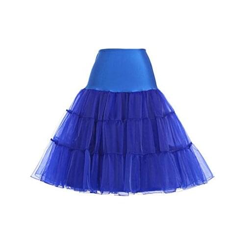 Womens Knee Length Petticoat Crinoline Underskirt Plus Size For Wedding
