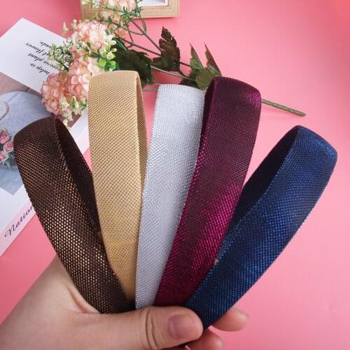 Women Shiny Wide Headbands Set Glitter Luxury Wedding Party Scrunchs Elastic Giltter Sport Gold Hair Accessories