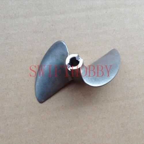 Stainless steel 2 blade 470 propeller dia 70mm p1.4 pitch for 5mm / 1/4" shaft