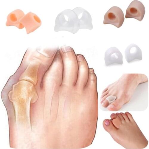 2pieces=1pairs Foot Care Bunion Gel Ring Hallux Orthosis Valgus Separator Male Or Female Nursing Pad Toe Orthopedicmat New Hot
