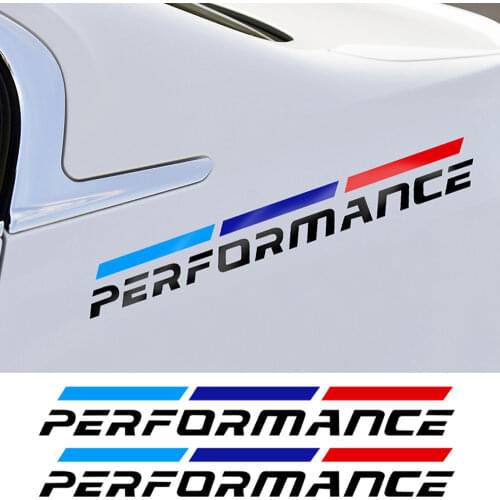 2PCS Performance Rear Fender Decal Stickers Reflective For BMW All Models F20 F30 F10 E90 E36 E46 E39 E60 X3 X5 X6