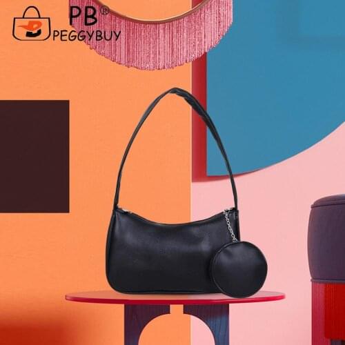 2pcs Vintage Women PU Leather Solid Color Composite Bags Round Purse Handbags New Collection Korean Style Casual Woven Bag