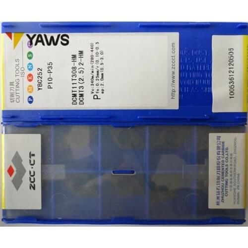 Freeshipping 200 pcs DCMT11T308-HM YBC252 Carbide CNC Turning insert tool Chinese factory, suitable for nc cutting series lathe