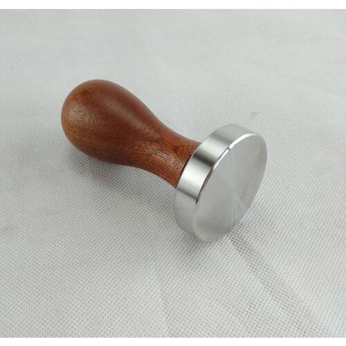 51mm powder hammer coffee machine accessories utensils solid wood stainless steel powder press