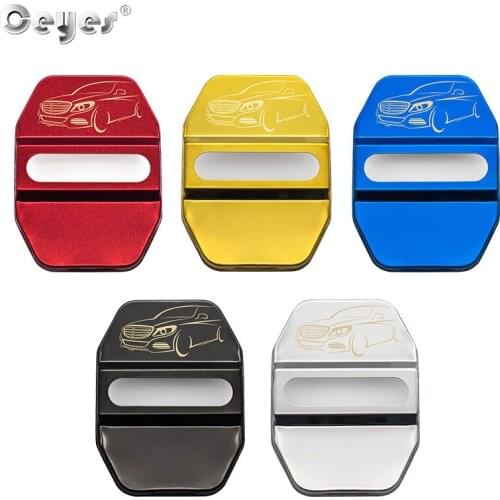 Ceyes Car Styling Stickers Accessories Case For Mercedes Benz W204 W205 For Bmw Mini X1 X3 X4 X5 Auto Door Lock Decorative Cover