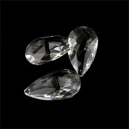 Hot Products! 60pcs/Lot 76mm Crystal Tear Shape Drop Pendants Chandelier Glass Prisms For Chandelier Suspension
