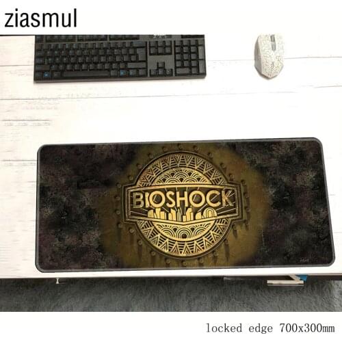 Bioshock padmouse 700x300x2mm gaming mousepad game locked edge mouse pad gamer computer desk High-end mat notbook mousemat pc