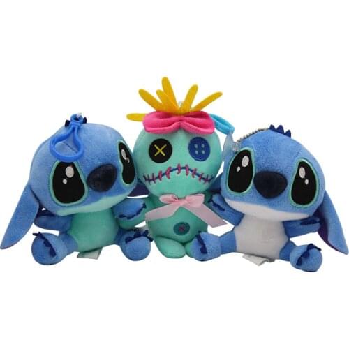 11*7CM cute Lilo and Stitch plush toys disney Kawaii Stuffed Plush Doll Toys Kids Birthday Wedding Gift String Rope TOY