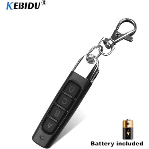 KEBIDU 4 buttons Car 433MHz Cloning Garage Gate Door Remote Control Copy Controller Mini Wireless Transmitter Switch Key Fob
