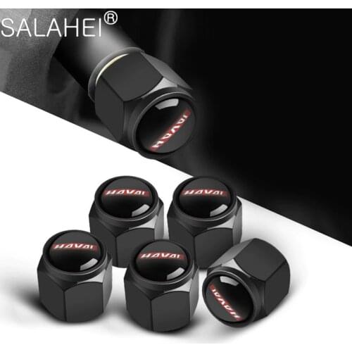 Car Aluminum Alloy 5Pcs/set Wheel Valve Stems Cover Caps For HAVAL H1 H2 H3 H5 H6 H7 H8 H9 M4 M6 Concept B COUPE F7x SC C30 C50