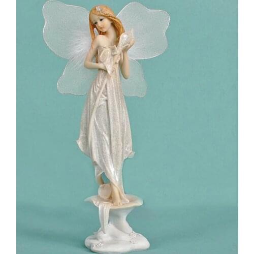 Beautiful girl creative gifts resin angel ornaments Artificial Resin Crafts Home Decor Miniature Fairy Figurines Flower Fairies