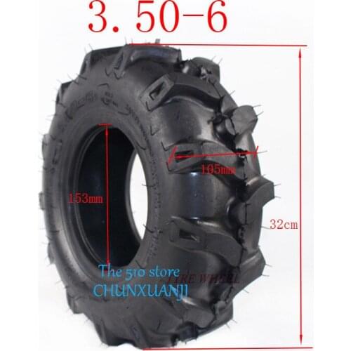Lightning shipment 3.50-6 thickening vacuum tyre mobility scooter tire include Quad Lawn Mowe Garden Tractor rotary cultivator