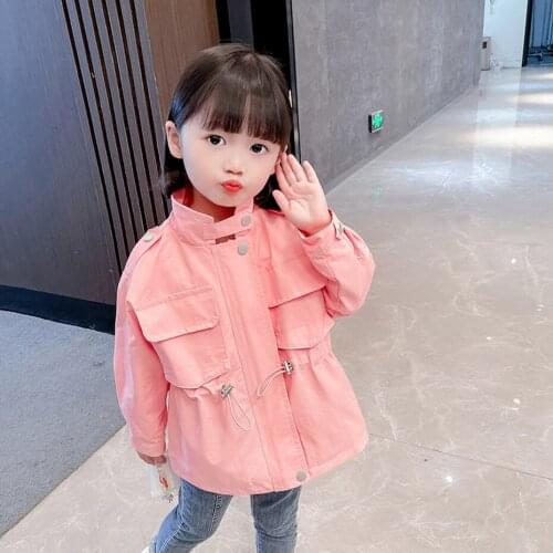 Coat For Girl Floral Pattern Girl Jacket Coats Kids Casual Childrens Coat Spring Autumn Childrens Clothes For Girls