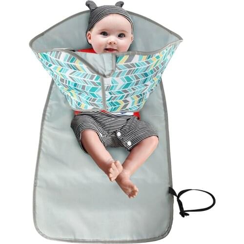 Baby Diaper Changing Mat Waterproof Urine Pad Newborn Items Polyester Fold Convenient Infant Nursing Change Table 0-3 Years Old
