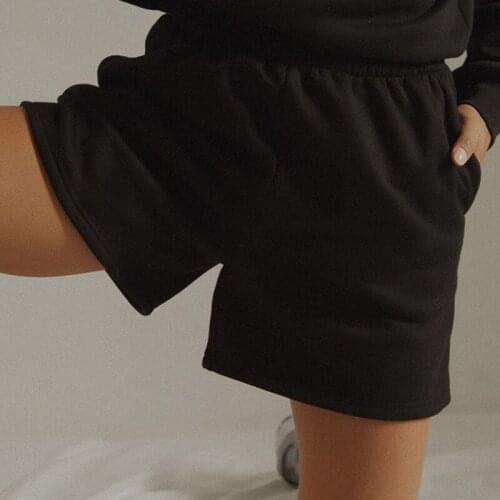 Casual Simple Solid Color Korean Shorts Summer New Fashion Loose Vintage Women Elastic Waist Chic Harajuku Sports Wind Shorts