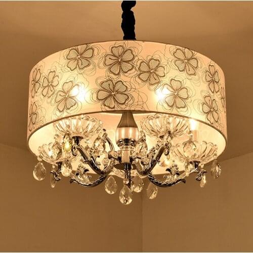 Modern bedroom ceiling lamps crystal zinc alloy ceiling lamp simple European Restaurant lighting round ceiling light ZA8213