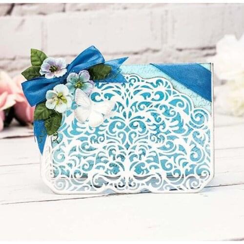 Swirls Lace Edge Border Frame Metal Cutting Dies Stencils For DIY Scrapbooking Decorative Embossing Handcraft Die Cut New 2019