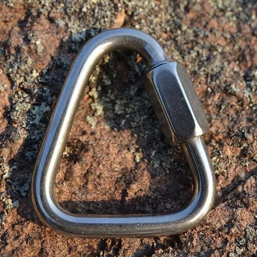 Triangle connecting ring Meilong lock Quick safety buckle lock carabiner triangle C9O0