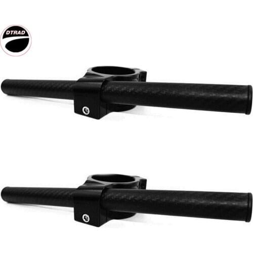 Carbon Fiber Matte 22mm Handle Bar Clip On Replacement Motorcycle RACING Bike 31-55mm