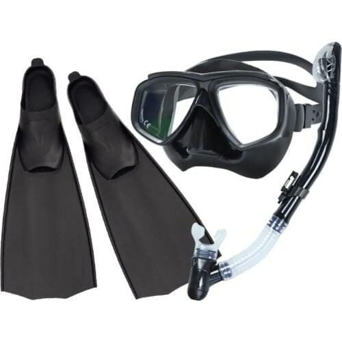 Current Stock Large-frame PVC Diving Scuba Swimming Training Diving Masks Diving Equipment Snorkels Set for Adult