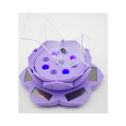 Rotating tray stand Solar Energy Lotus Show Stand Jewelry Cell Phone Watches Rotating Tray Booth Unisex Grownups Plastic 2020