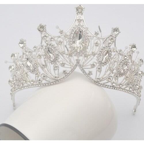Jeweled Crowns Beautiful Headpiece Wedding Crown Wedding Tiaras Hair Accessories for Prom Birthday Costume Party ML