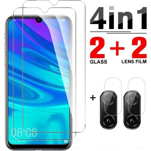 4-in-1 Tempered Glass For Honor P Smart 2019 Screen Protector For Honor P Smart Plus 2019 P Smart 2020 10i 20i Camera Lens Film