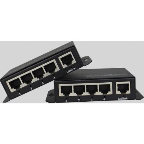 4-port 10 / 100M PoE Switch network of compatible network cameras and wireless AP power IEEE 802.3af(15.4W)