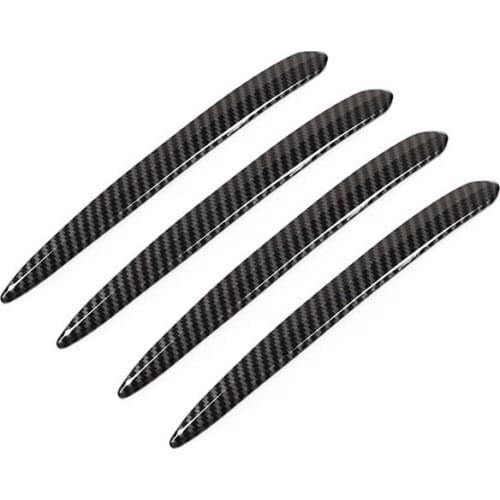 4PCS ABS Carbon Fiber Car Door Handle Molding Trim Cover For BMW 5 Series G30 530li X3 X4 G02 2018-2020