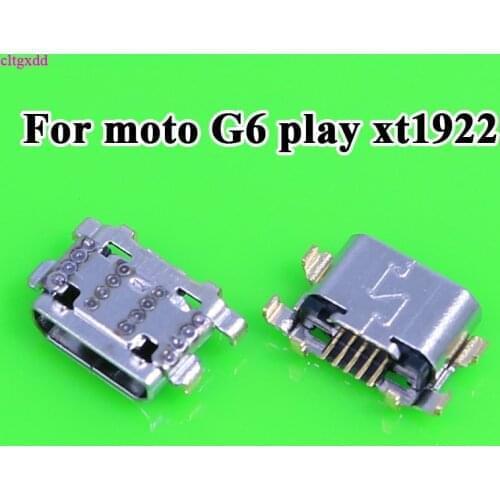 500pcs / lot charging port connector power replacement jack socket date charger plug mini usb for motorola moto G6 play xt1922