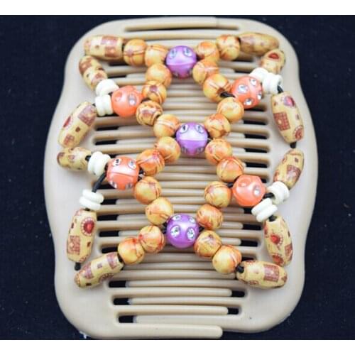 40pcs/lot)Africa butterfly hair wooden double magic comb for woman free shipping