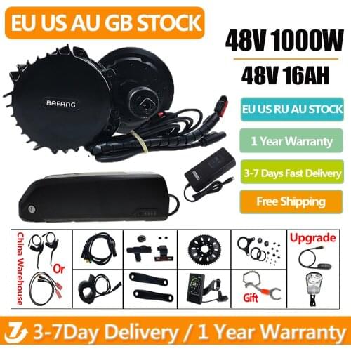 Bafang BBSHD Kit with Battery E Bike Kit Motor 48V 1000W Bafang Mid Drive with Battery 16AH Bafang Motor BBS03 Bike Motor 1000W