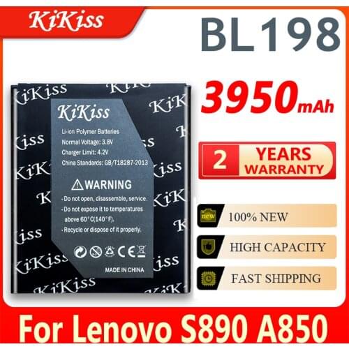 BL 198 BL198 3950mAh Battery for lenovo A859 A860E S890 A850 A830 K860 K860I A678T S880I Replacement Mobile Phone Batteries